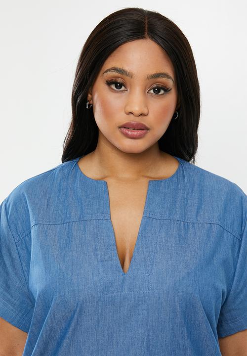 edit Plus - Hanley collar tunic - blue