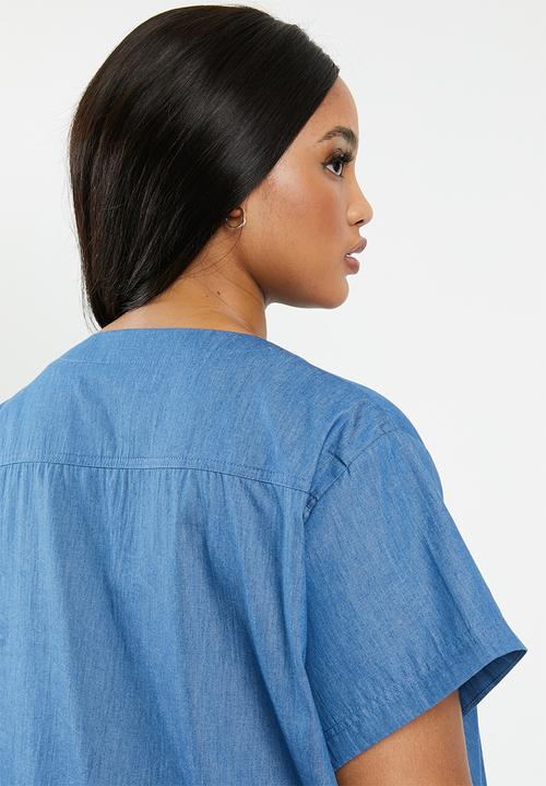 edit Plus - Hanley collar tunic - blue