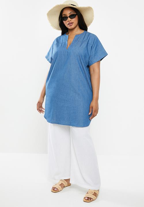 edit Plus - Hanley collar tunic - blue