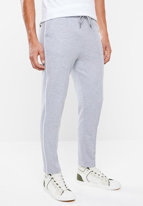 Superbalist - Tapered pintuck, piping sweatpants - grey