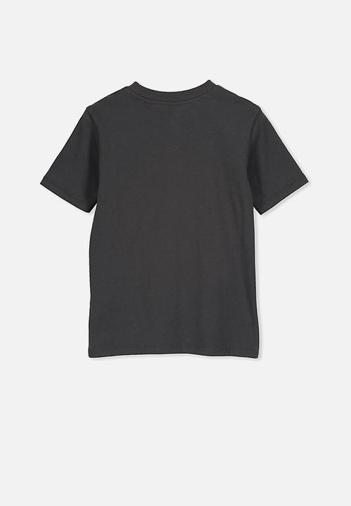 Cotton On - Max skater short sleeve tee - charcoal