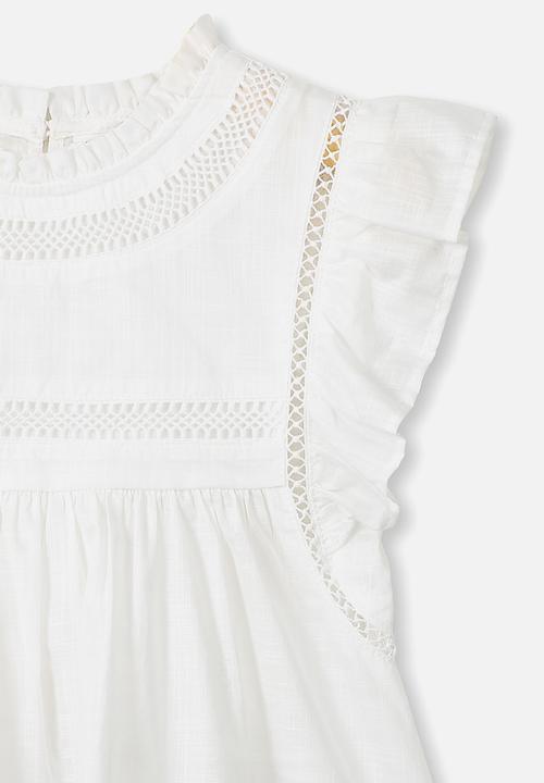 Cotton On - Lou high neck top - white