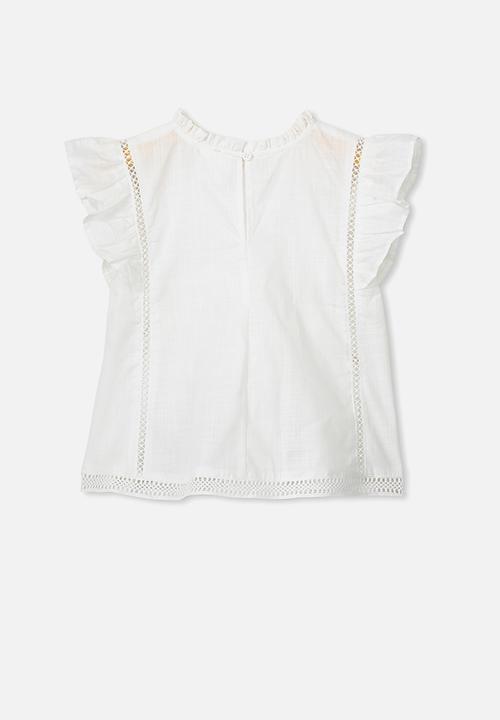 Cotton On - Lou high neck top - white