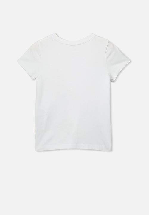 Cotton On - Stevie embellished christmas tee - white & brown 