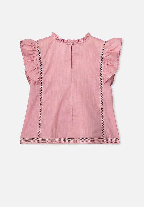 Cotton On - Lou high neck top - pink 