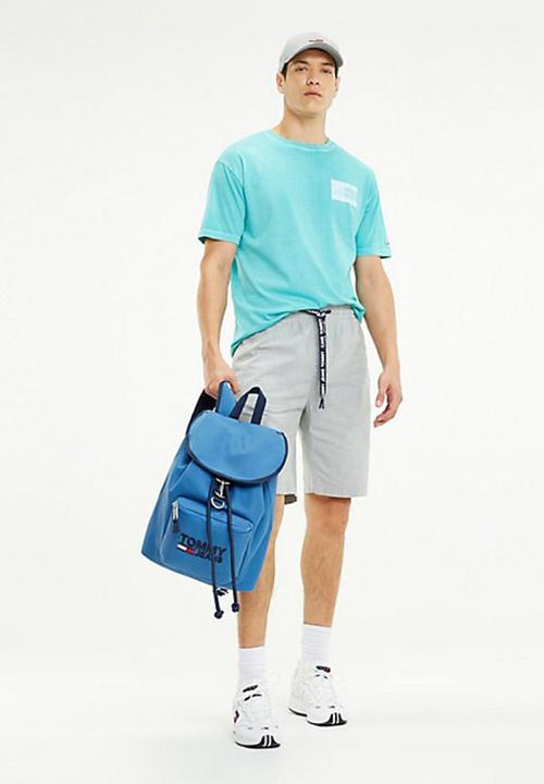 Tommy Hilfiger - Tommy jeans script flag tee - blue