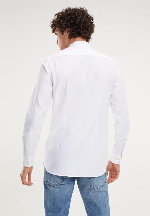 Tommy Hilfiger - Slim essential dobby shirt - white
