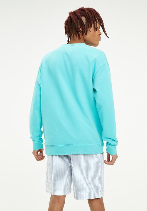 Tommy Hilfiger - Tommy jeans light washed crew - blue 