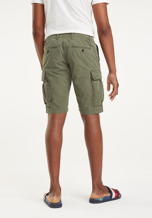 Tommy Hilfiger - John cargo short lt twill belt - khaki