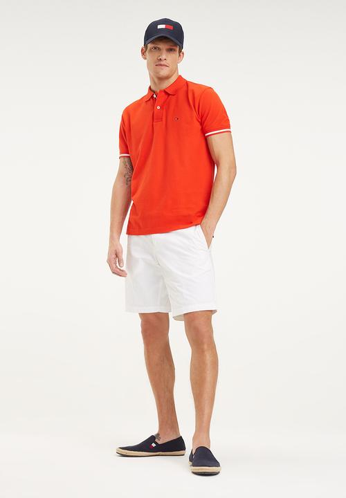Tommy Hilfiger - Basic tipped regular polo - orange