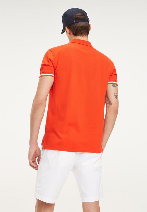 Tommy Hilfiger - Basic tipped regular polo - orange