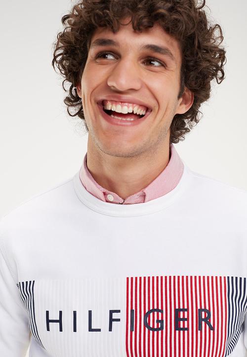 Tommy Hilfiger - Hilfiger logo sweatshirt - white