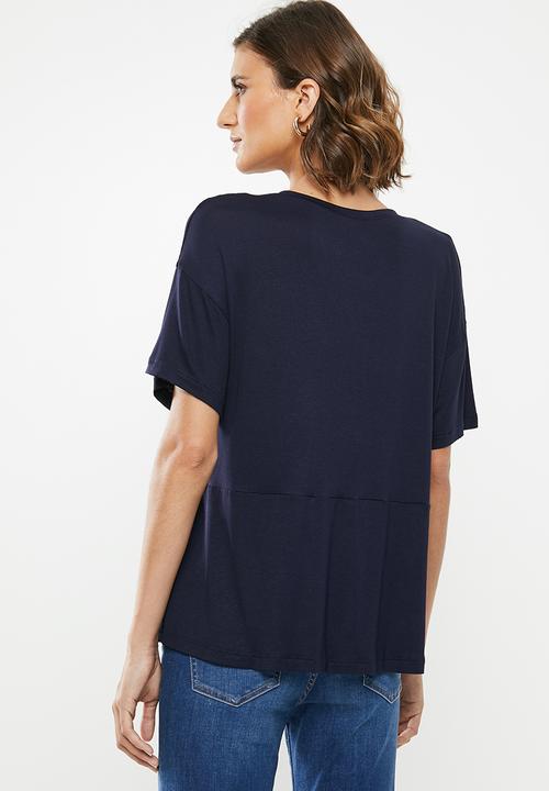 edit - Combo tee - navy 