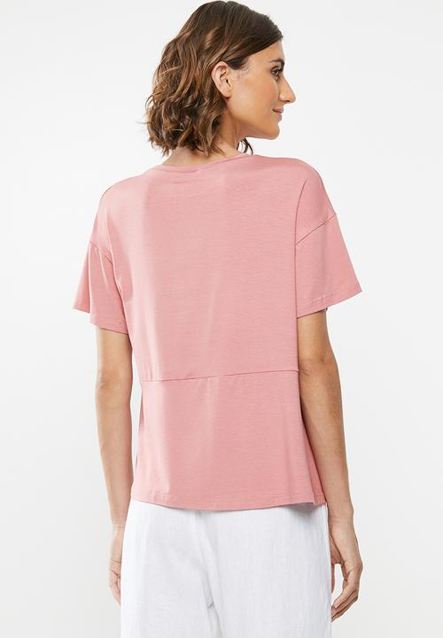 edit - Combo tee - pink