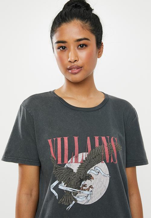 Factorie - Relaxed graphic T-shirt - grey