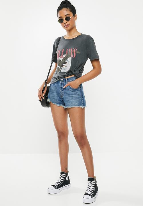 Factorie - Relaxed graphic T-shirt - grey