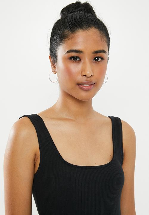 Factorie - Square neck tank top - black