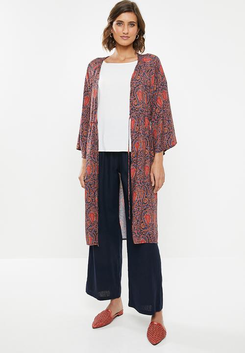 edit - Draw waist kimono - multi 