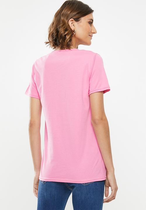 edit - 2 Pack V-neck tees - grey & pink