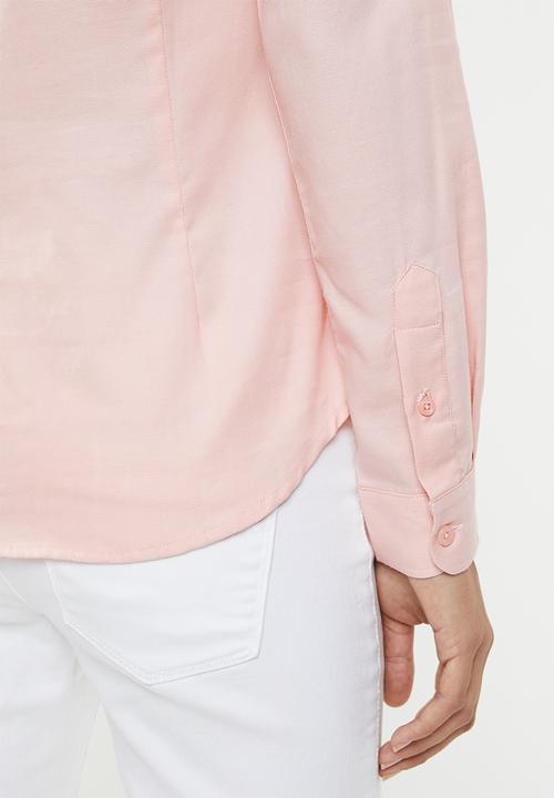 POLO - Sarah long sleeve oxford shirt - pink