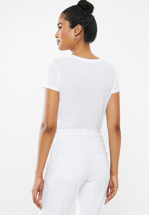 GUESS - Baby crew logo tee - white
