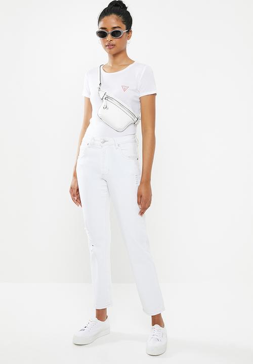 GUESS - Baby crew logo tee - white