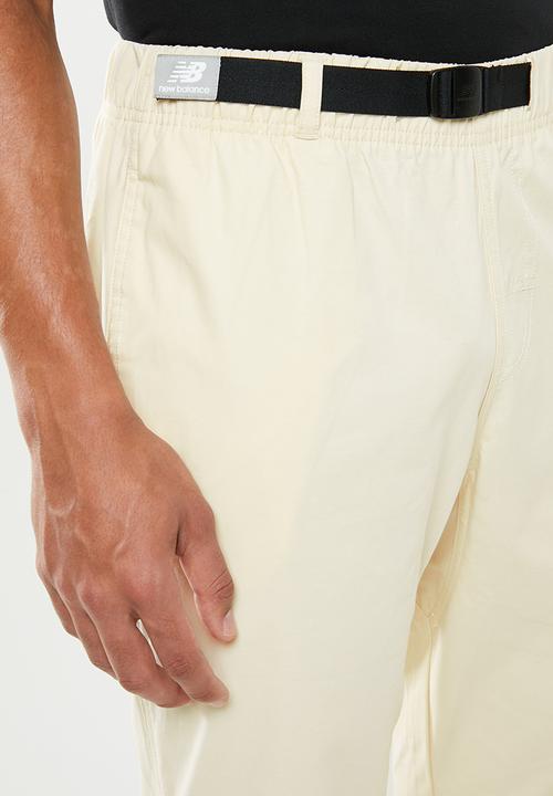 New Balance  - New Balance  athletics woven pant - beige 