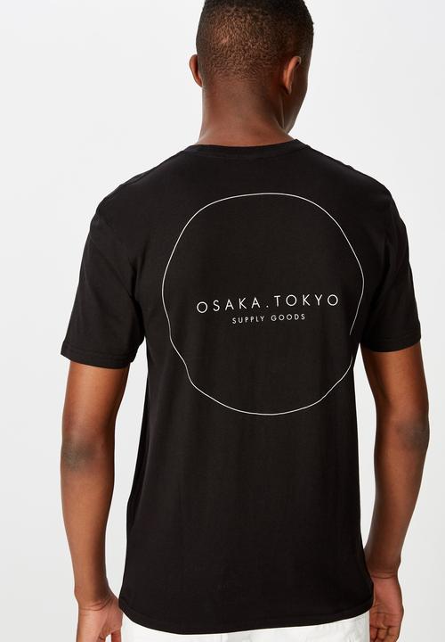 Cotton On - Tbar text T-shirt - black