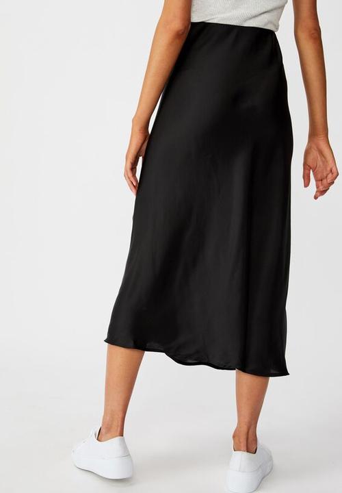 Cotton On - Belle split midi skirt - black