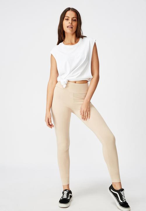 Cotton On - High waisted legging - neutral