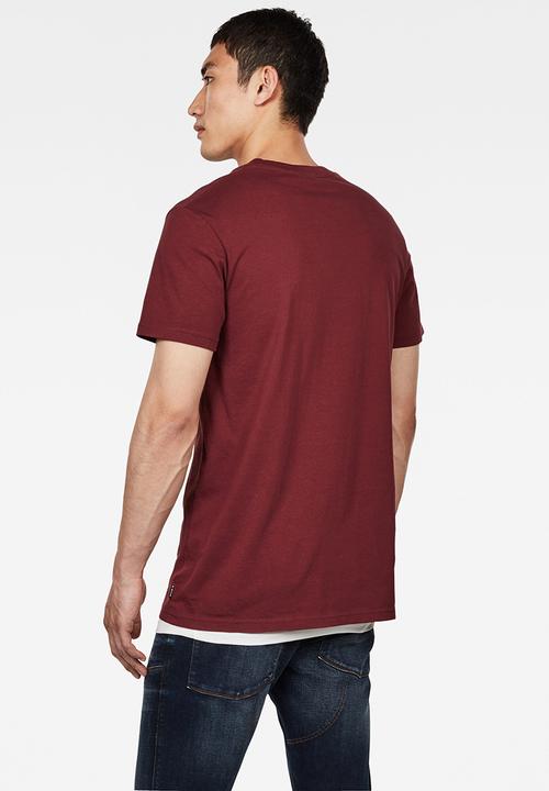 G-STAR - Graphic 8 r T-shirt - burgundy