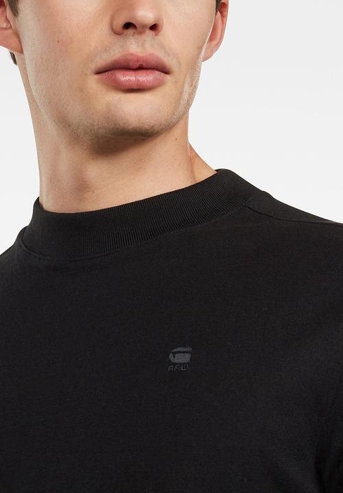 G-STAR - Korpaz mock r t long sleeve T-shirt - black