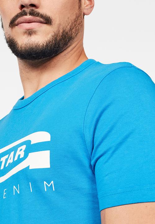 G-STAR - Graphic 4 slim T-shirt  - blue