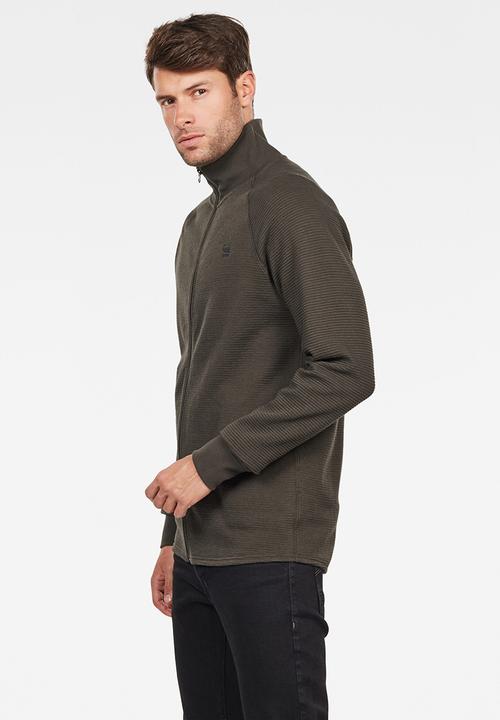 G-STAR - Jirgi zip long sleeve sweats - grey