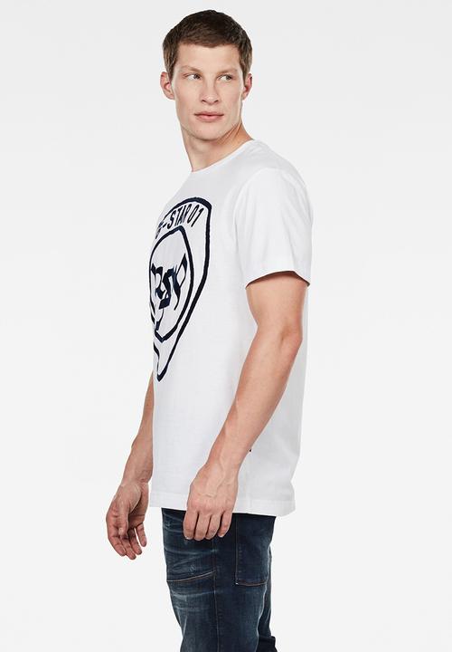 G-STAR - Graphic 10 short sleeve T-shirt - white