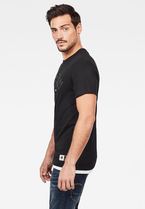 G-STAR - Graphic 12 T-shirt - black
