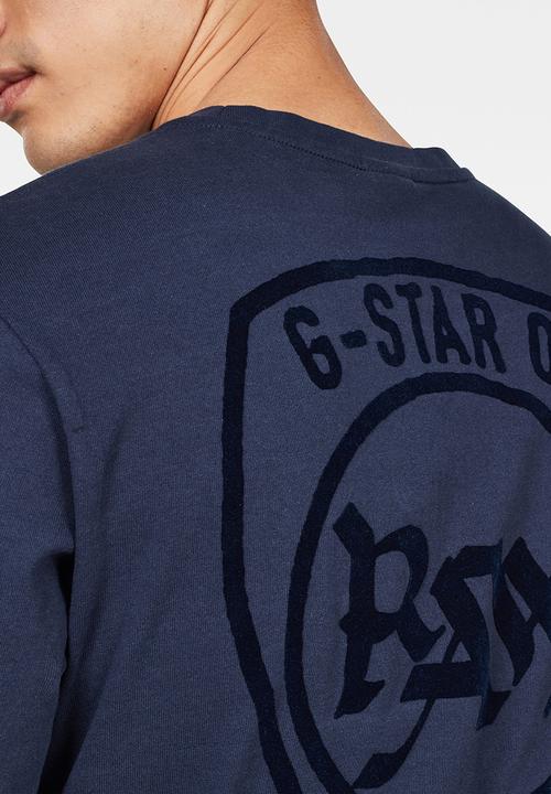 G-STAR - Graphic 10 long sleeve T-shirts -navy