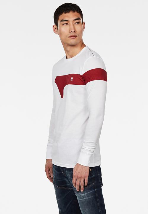 G-STAR - Graphic 13 slim long sleeve T-shirt - white
