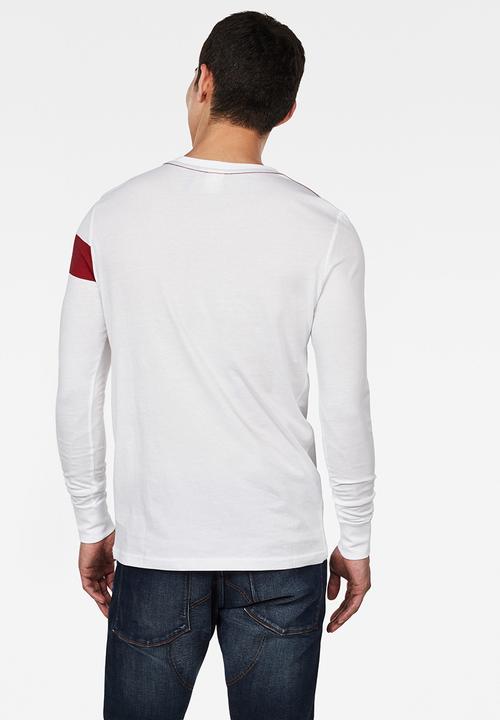 G-STAR - Graphic 13 slim long sleeve T-shirt - white