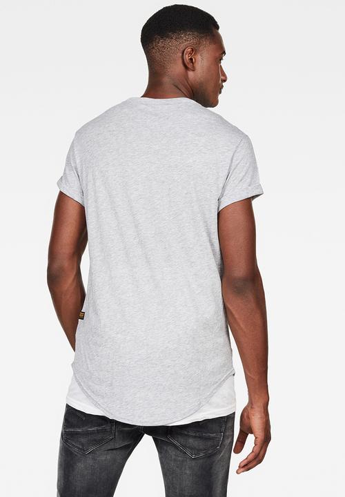 G-STAR - Straight logo double T-shirt - grey