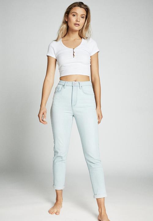 Cotton On - Stretch mom jeans - blue