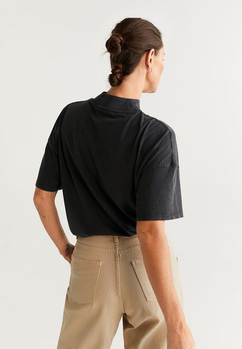 MANGO - T-shirt revoper - charcoal