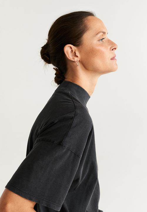 MANGO - T-shirt revoper - charcoal