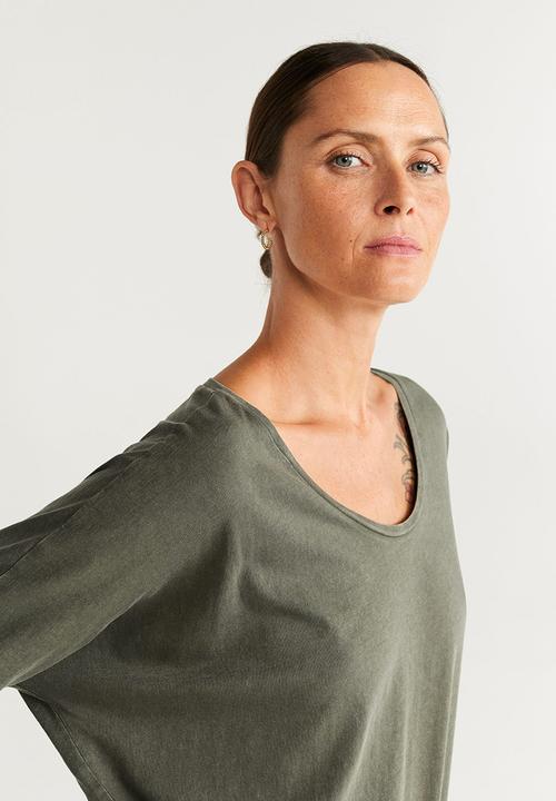 MANGO - T-shirt revo - green