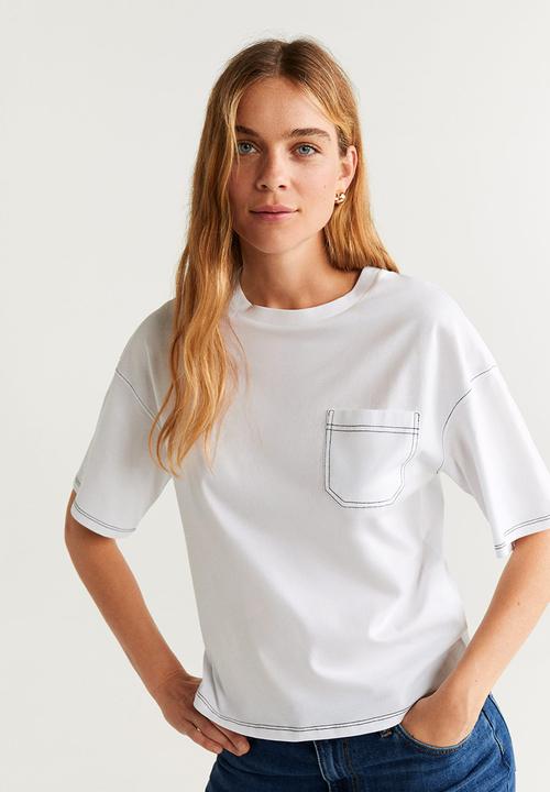 MANGO - T-shirt bubble - white