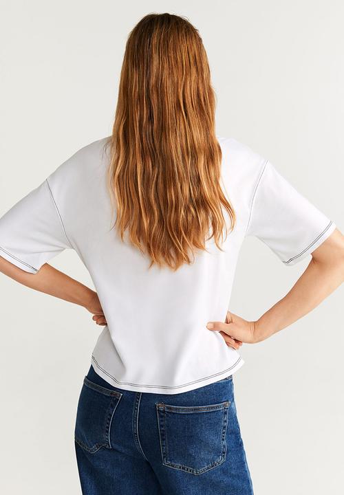 MANGO - T-shirt bubble - white