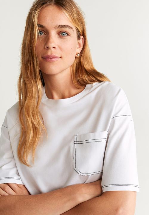 MANGO - T-shirt bubble - white