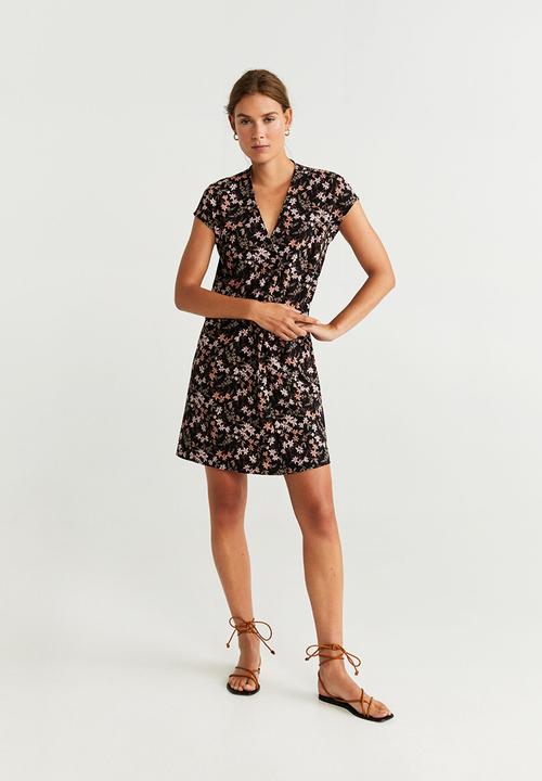 MANGO - Veldu v-neck dress - multi