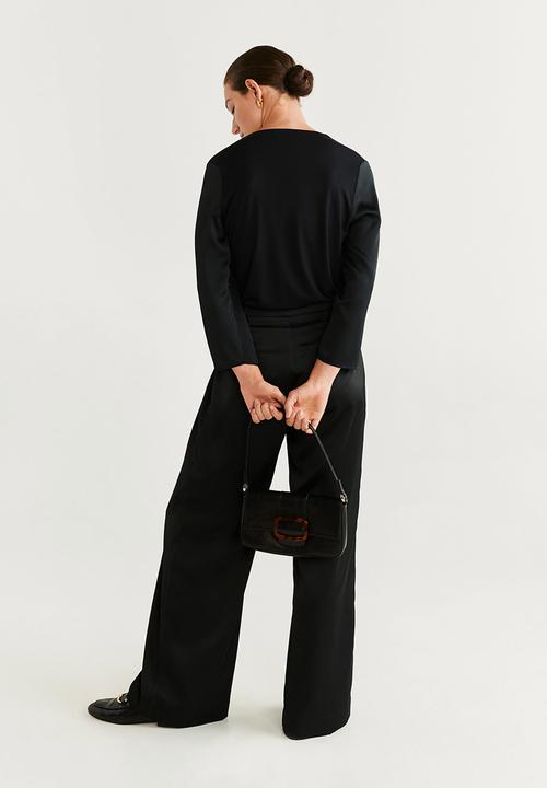 MANGO - T-shirt chemaoc - black