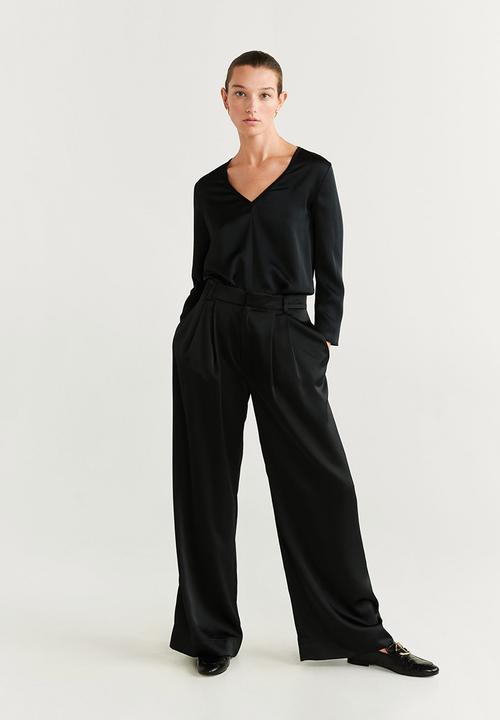 MANGO - T-shirt chemaoc - black